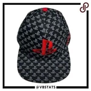 PlayStation Logo All Over Print Baseball Cap - Think Geek